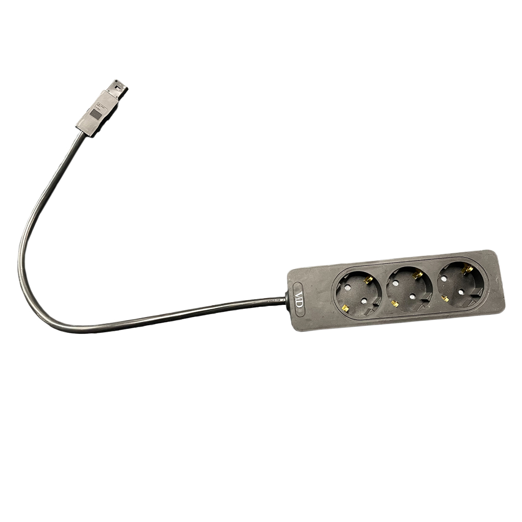 10. WINSTA MINI Übergangsleitung Schwarz (Steckdose)